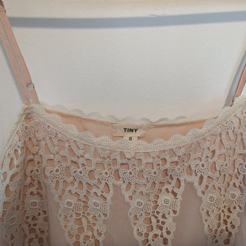 Anthropologie TINY "Anne" Peach Lace Cami - Picture 3 of 11